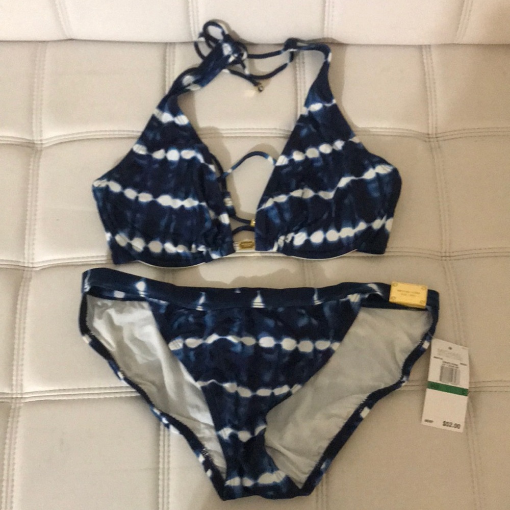 Michael kors swimsuit size large blue